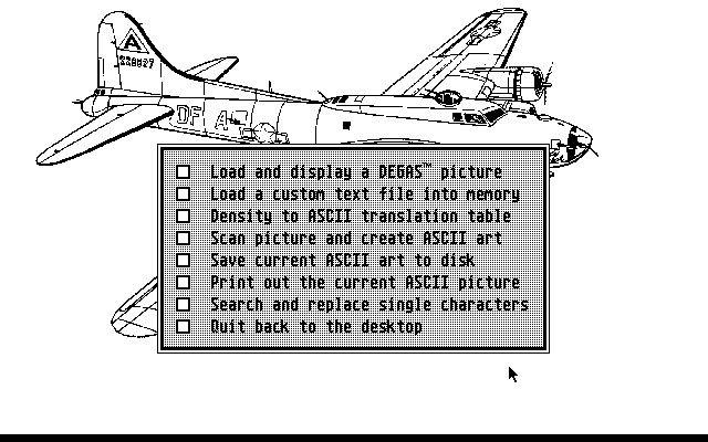Ancient Art of ASCII (The) atari screenshot